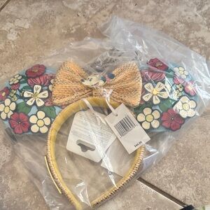 Loungefly Floral Bow Kids Headband - Yellow and Multicolor